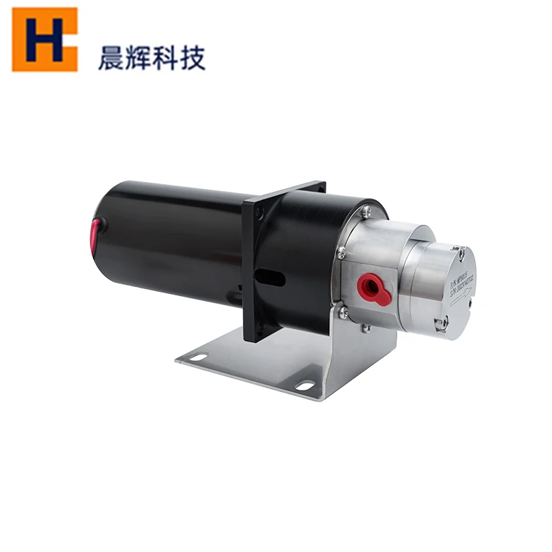 Industrial Stainless Steel Brush DC24V 60W Dosing Pump Micro Magnetic Gear Drive Pump For Chemical Liquid Filling