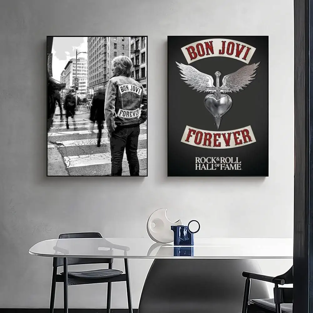 Póster de banda B-BoN J-JovI Forever, lienzo artístico de pared cocido para cocinero, pintura para sala de estar, dormitorio, decoración del hogar