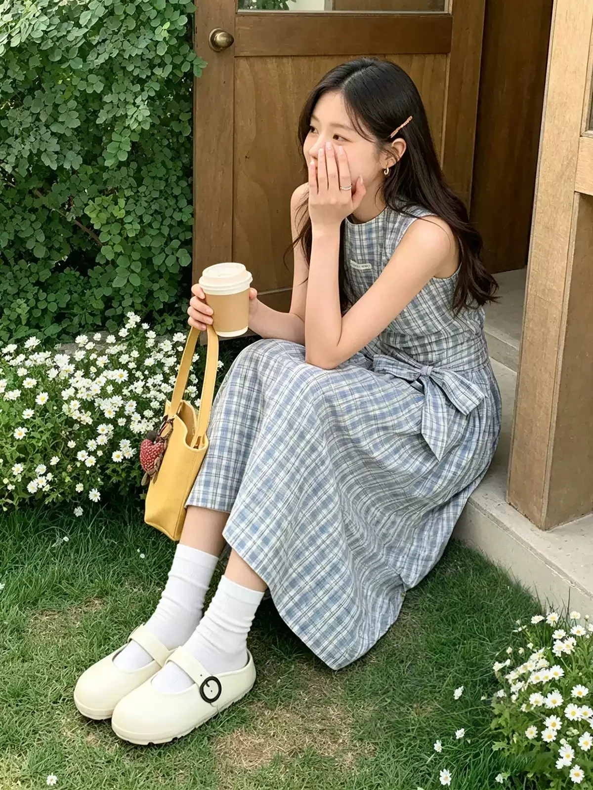 

2026 New Minimalist Versatile Women Summer Breathable Slides Beach Non Slip Arch Support Lazy Mary Jane Casual Slippers