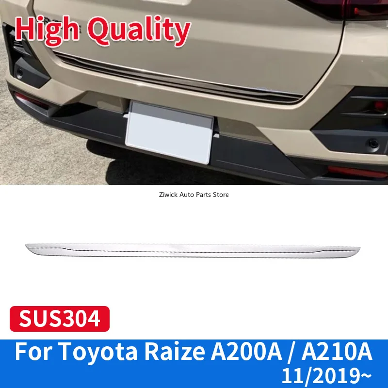 

Аксессуары для украшения автомобиля, нижняя накладка заднего ворота для Toyota Raize A200A 210A, высококачественный хромированный внешний Стайлинг из нержавеющей стали
