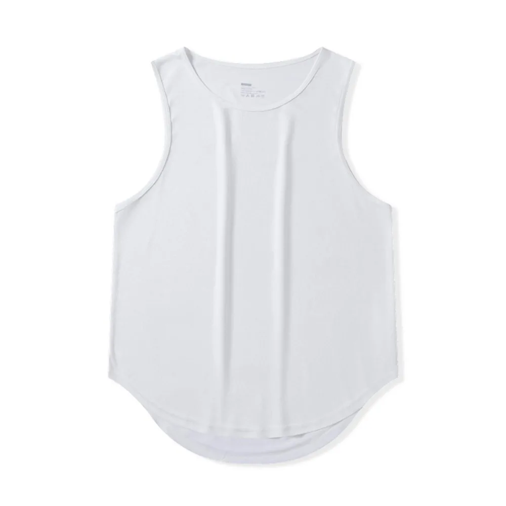 

Male Undershirts Sleeveless Sports Tank Top Loose Quick Dry Running Vest Round Neck Simple Men Tops Vests Sports