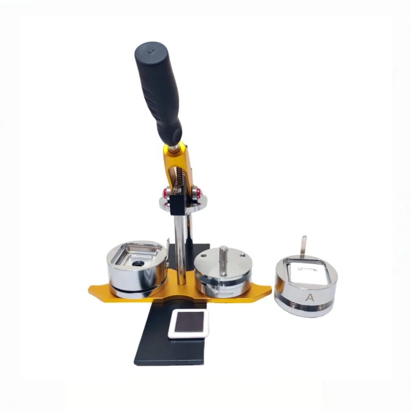 50MM square bar homemade set, rotating badge machine