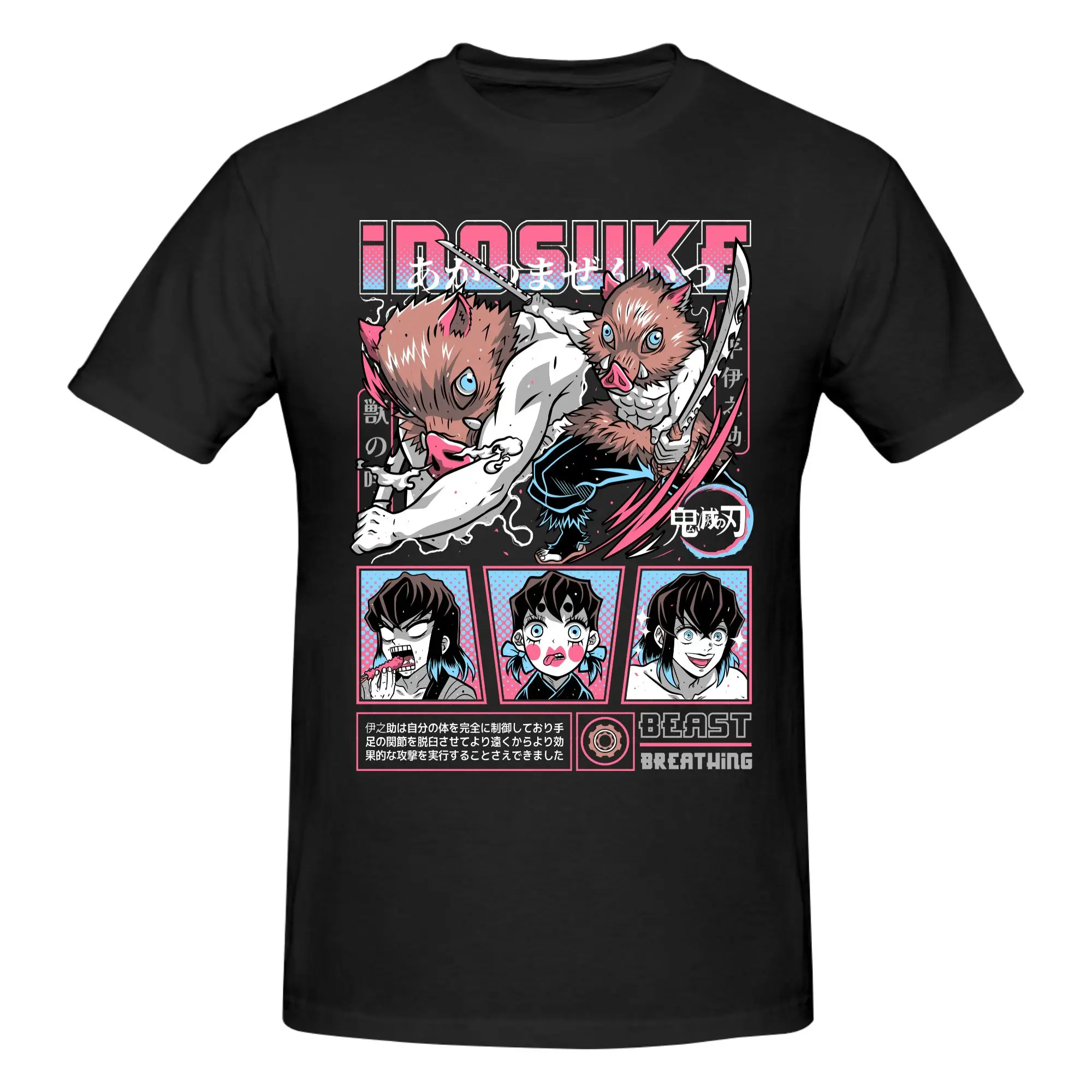 

Demon Slayer T Shirts Cotton Tees Shirt Streetwear Round Neck Kokushibo Tokito Tshirt Casual Short Sleeve Clothing 2026 summer