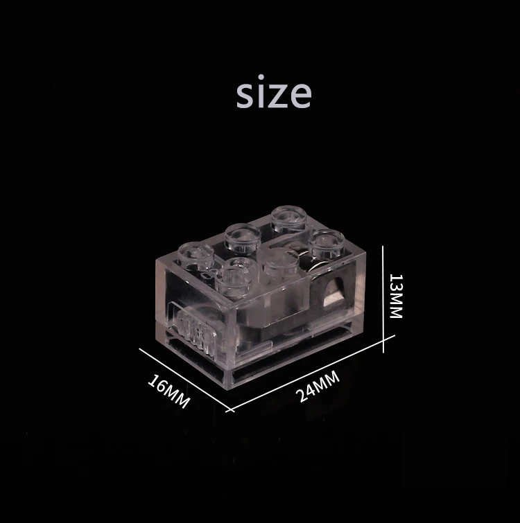 Moc 크리에이티브 발광 LED 조명 브릭 DIY 계몽 클래식 플래시 빌딩 블록, 조립 입자 호환 가능, 2X3