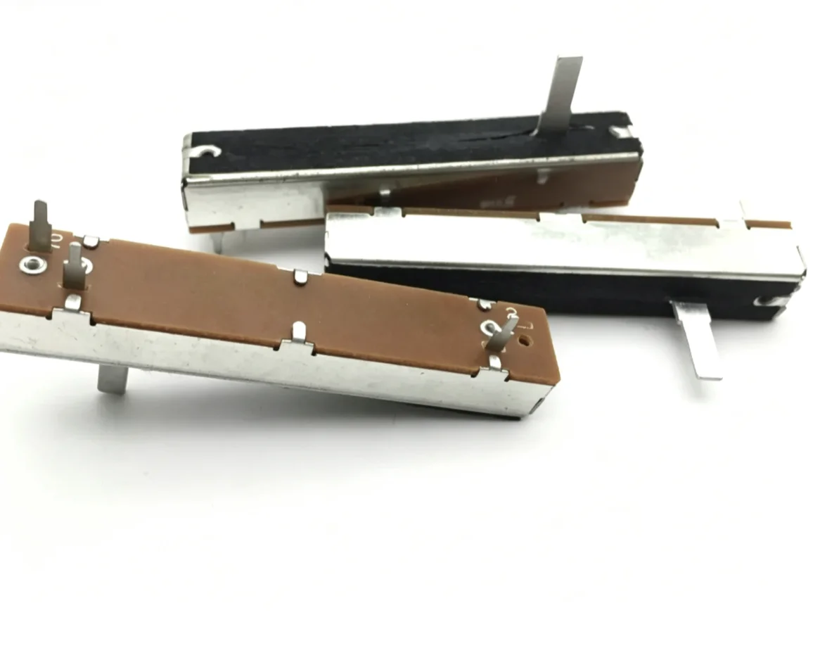 High quality 7.3cm straight slide potentiometer SL45N single link B10K B5K shaft length 15mm 1pcs