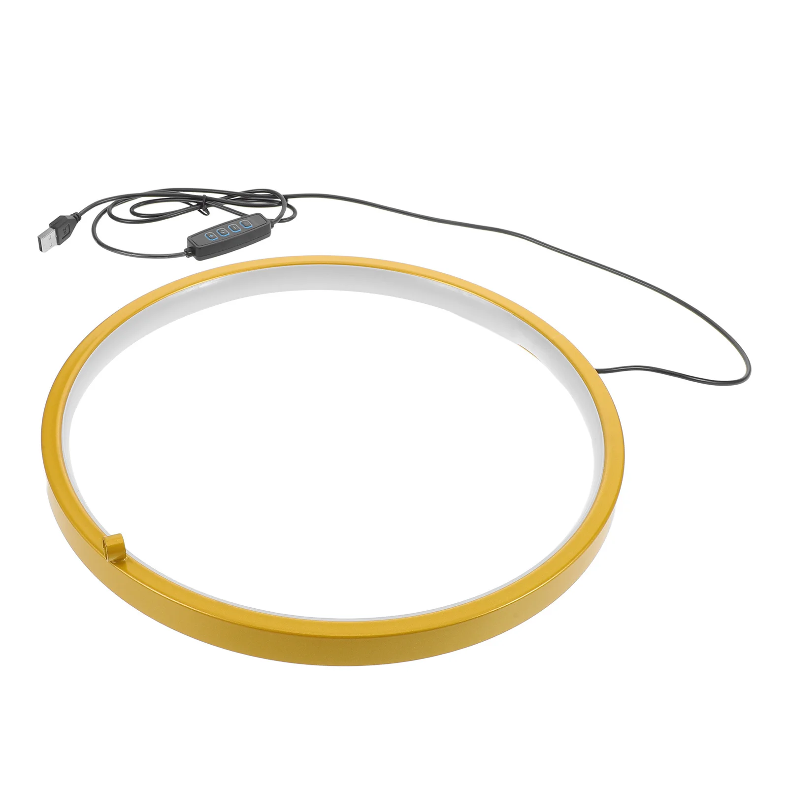 

30cm 11.79inch LED Light Ring Backflow Incense Burner USB Lamp 3-Color Dimmable Indoor Waterfall Fountain Decor