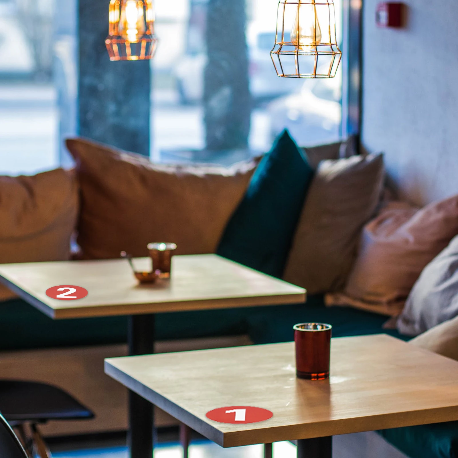 

Uonlytech 1 Set Waterproof Round Number Stickers Vinyl Labels for Water Bottles Outdoor Use Red 2 Sheets