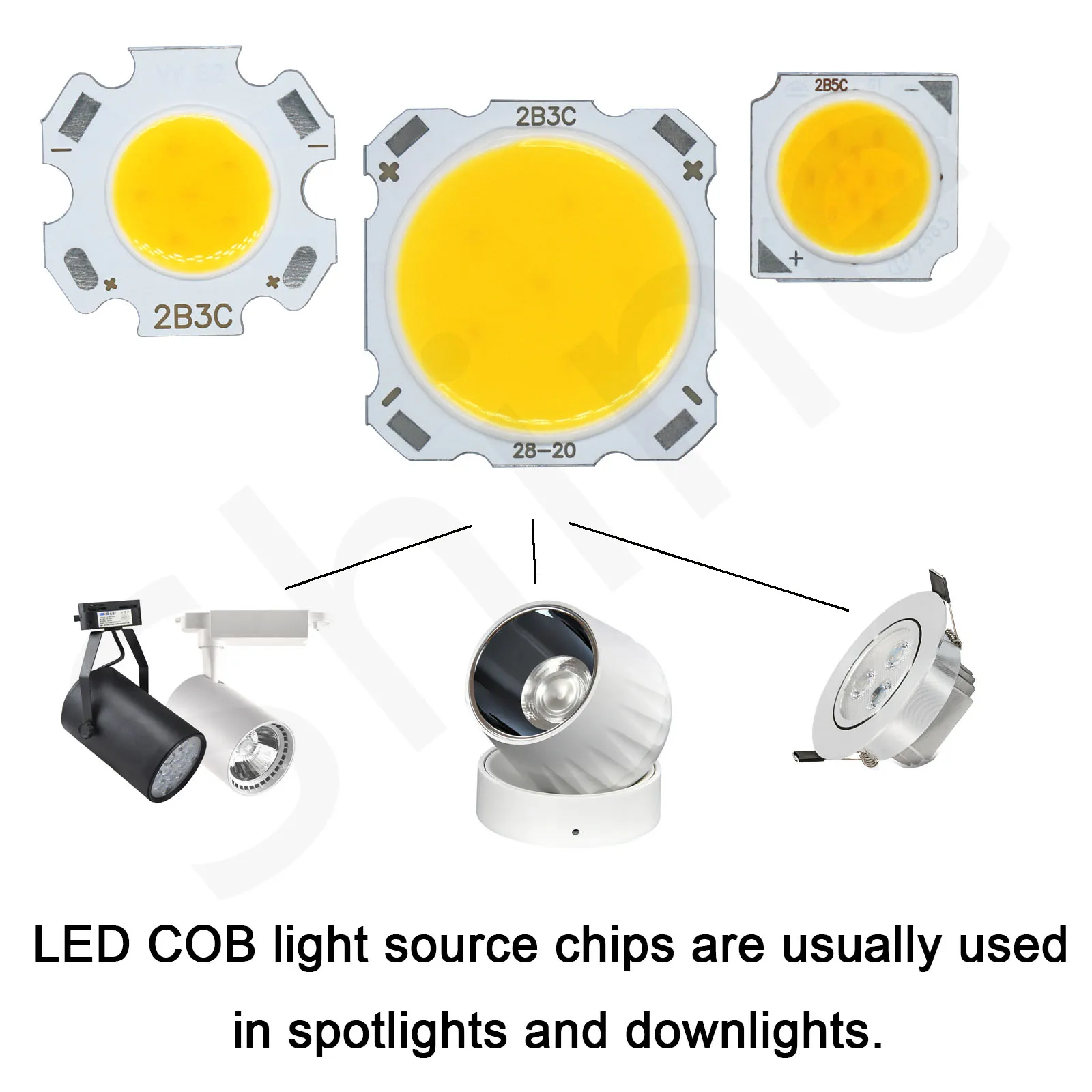 10 Stuks 3W 5W 7W 10W Hoge Power Led Bron Chip 13Mm 20Mm 24Mm Smd Led Cob Gloeilamp Led Diode Licht Lamp Schijnwerper Downlight Diy