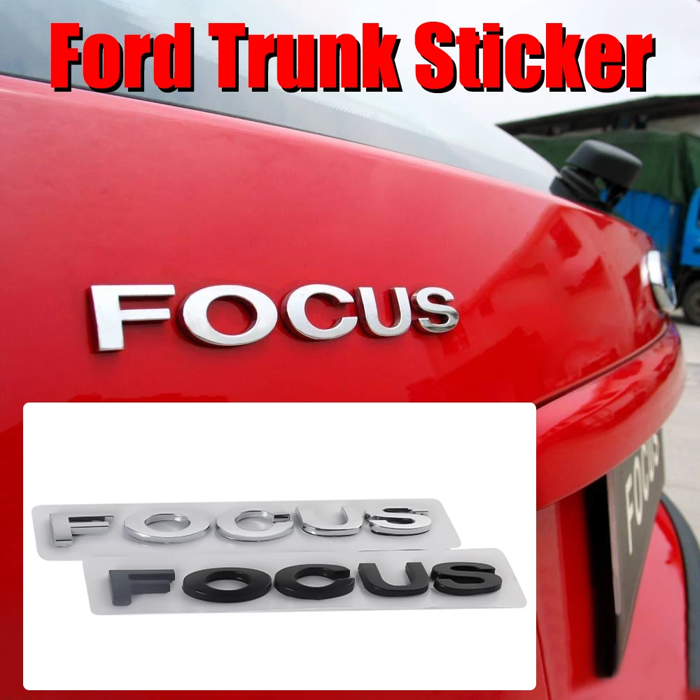 3D ABS/Metal ABS Chrome Car Sticker Sport Emblem Auto Badge Decal Sticker For Ford ST Focus Mk2 3 4 Edition Fusion ST Decoration