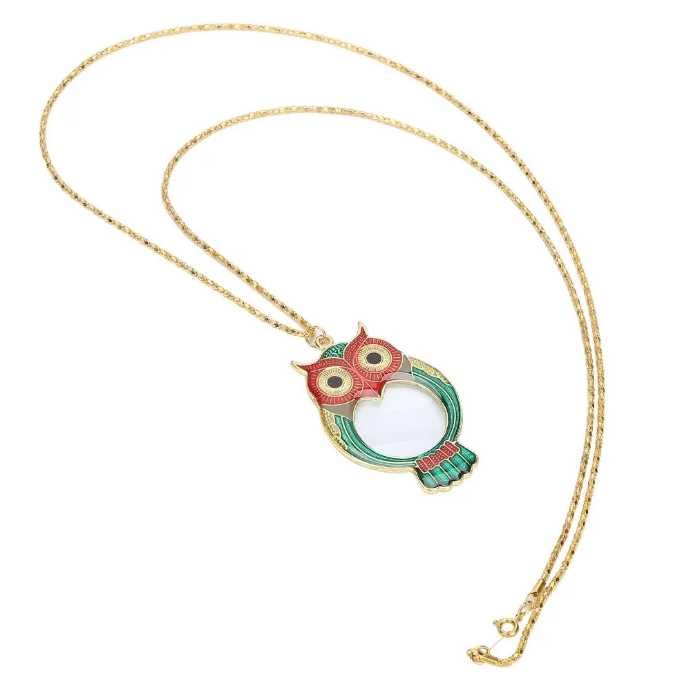 

Милая милая лупа с рисунком совы, металлическая зеленая лупа для чтения, маленькая лупа с рисунком совы, лупа, инструмент для чтения