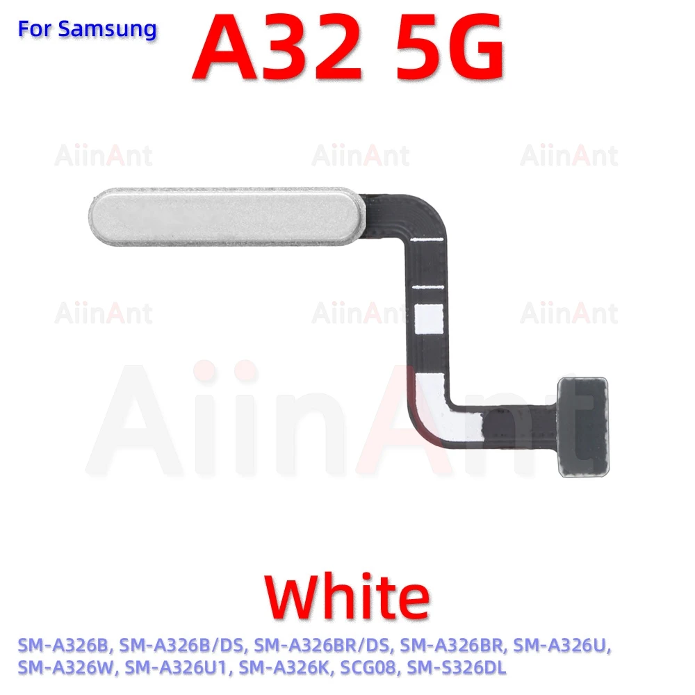 Aiinant Home Power Back Button Touch ID Finger Scanner Fingerprint Sensor Flex Cable For Samsung Galaxy A30 A40 A305F A305 A405F