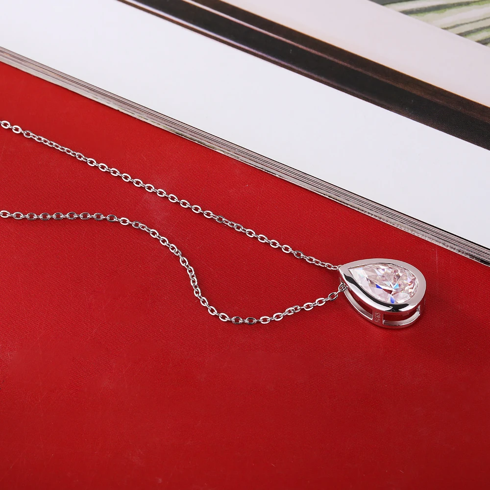 BXINY 1-4캐럿 배 모양 컷 모이사나이트 펜던트  - Moissanite Pendant Necklace Solitaire 리뷰 및 가격