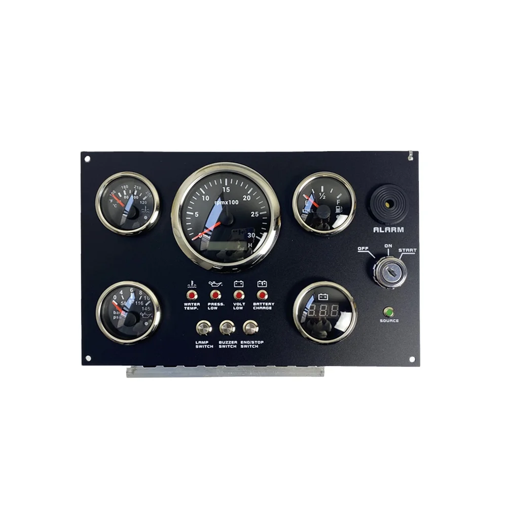 Series of generator gauges CX9128 24V tachometer 98mm Fuel Level / Oil Pressure / Water Temperature display instrument