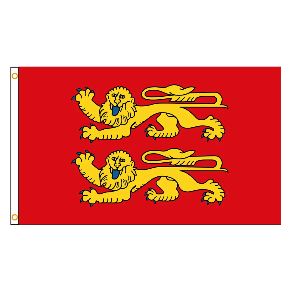 3x5 Ft Normandy Flag Vivid Color and Fade proof a region in France Flags Polyester with Brass Grommets 3 X 5 Ft