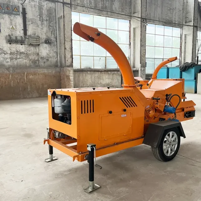 Automatic Hydraulic Feed Drum Wood Grinder Electric Diesel Engine Wood Chipper Machine, Compact Garden Shredder for Farm