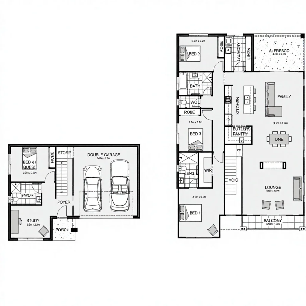 Australia Standard Metal Framing Kits Prefab Light Steel Structure Building Modern Single Family Home  Design for Luxury Villa