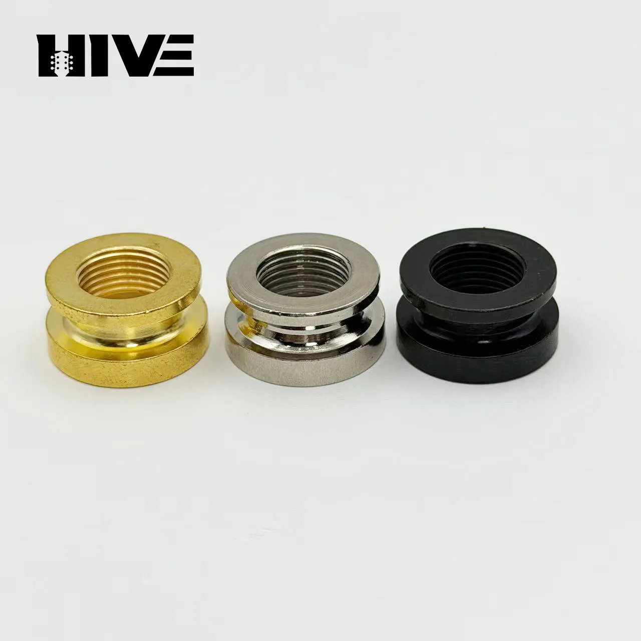 1/4 Inch Guitar Jack Cap Mono Mode Output Input Socket 6.35MM Brass Guitar Output Jack Nut Stringed Instruments Parts