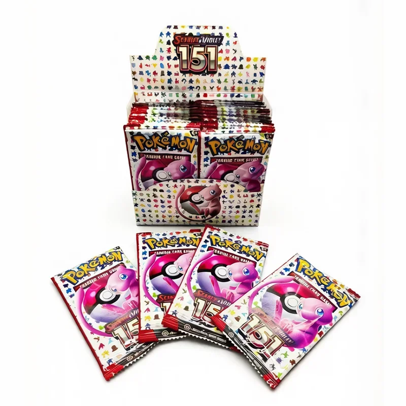 360Pcs English Version Pokemon TCG Scarlet & Violet 151 Booster Bundle Edition Trading Cards Anime Collection Card Toy Gift
