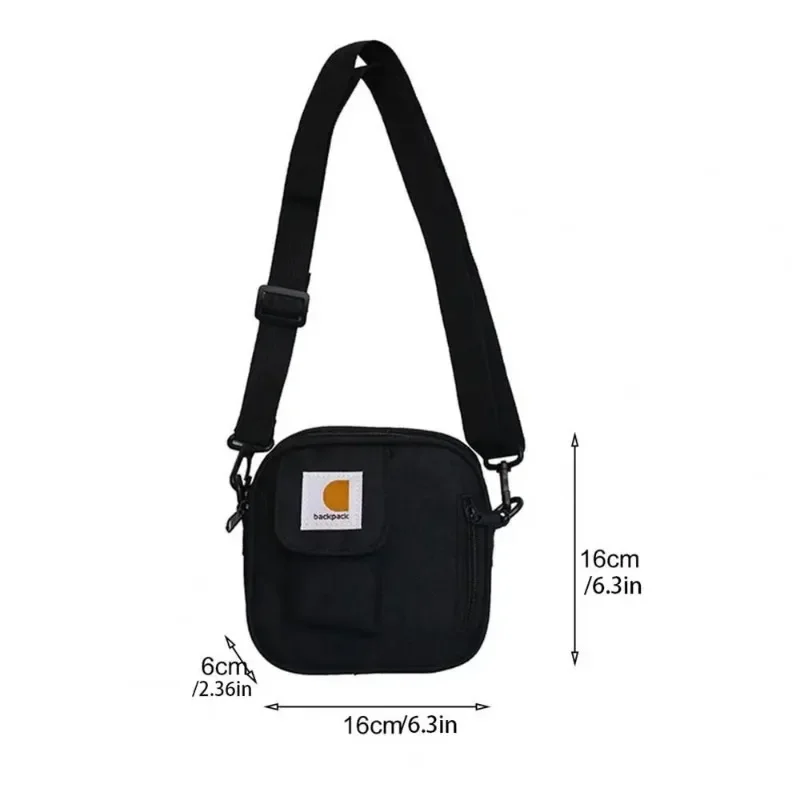 New handbag Oxford cloth crossbody bag Fashion crossbody bag Phone bag Canvas square bag Hip hop travel shoulder bag