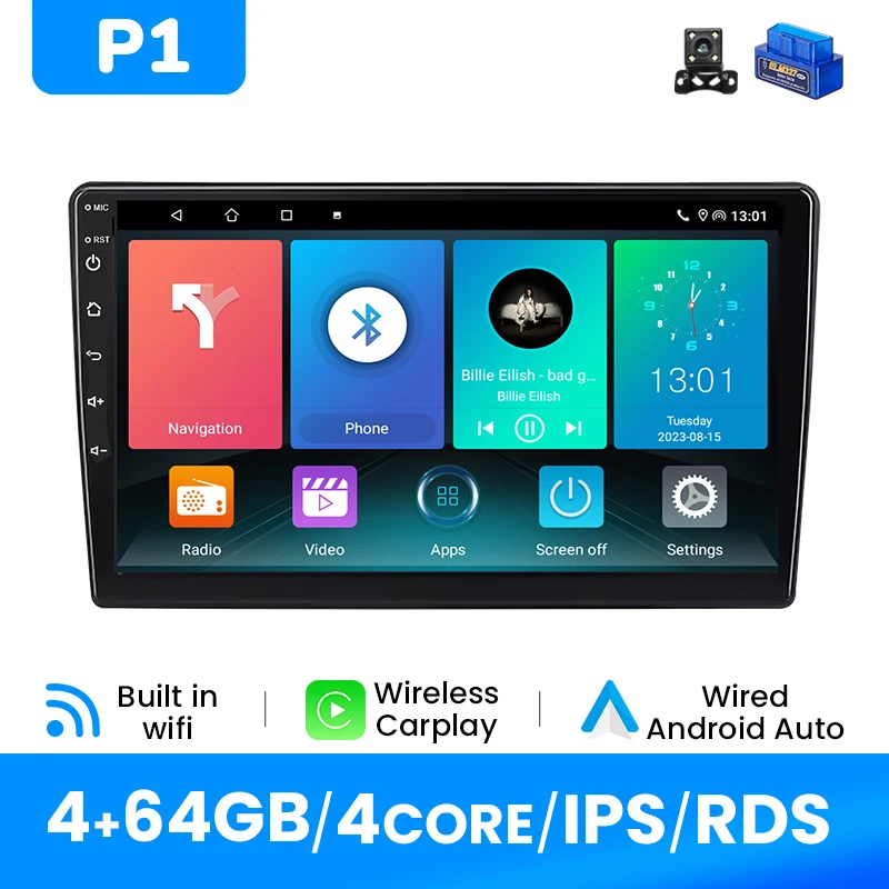 9 inch autoradio voor Saab 93 2007-2011 Android 14 draadloze Carplay Android Auto GPS IPS DSP 4G Wifi 8-core multimedia RDS