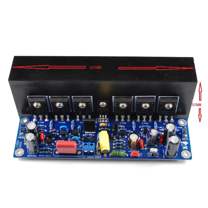 

LJM L150W Class AB DC +/- 45V 200W8R (+-60V) 400W 4R (+-60V) MONO Amplifier Finished Board 200W MOSFET IRFP250 FET