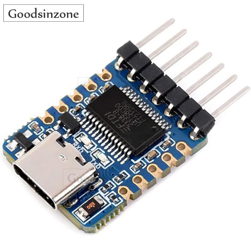 FT232RNL USB to TTL Serial Adapter – 3.3V UART Module with USB-C & Pre-Soldered Header for Raspberry Pi