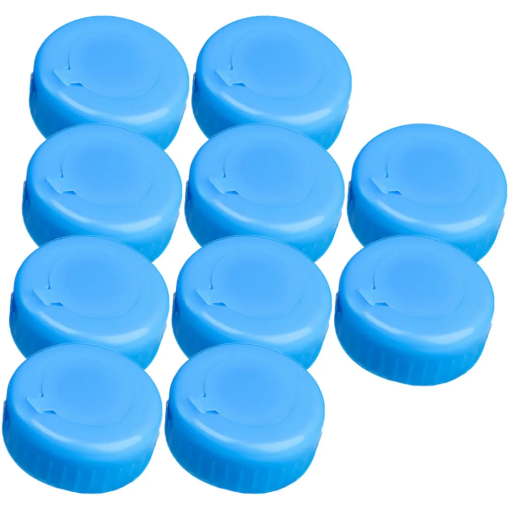 10 Pcs Threaded Sealed Cover Replacement Caps for Water Jug Container Spiral Reusable Gallon Bottle Plastic Mineral Lids