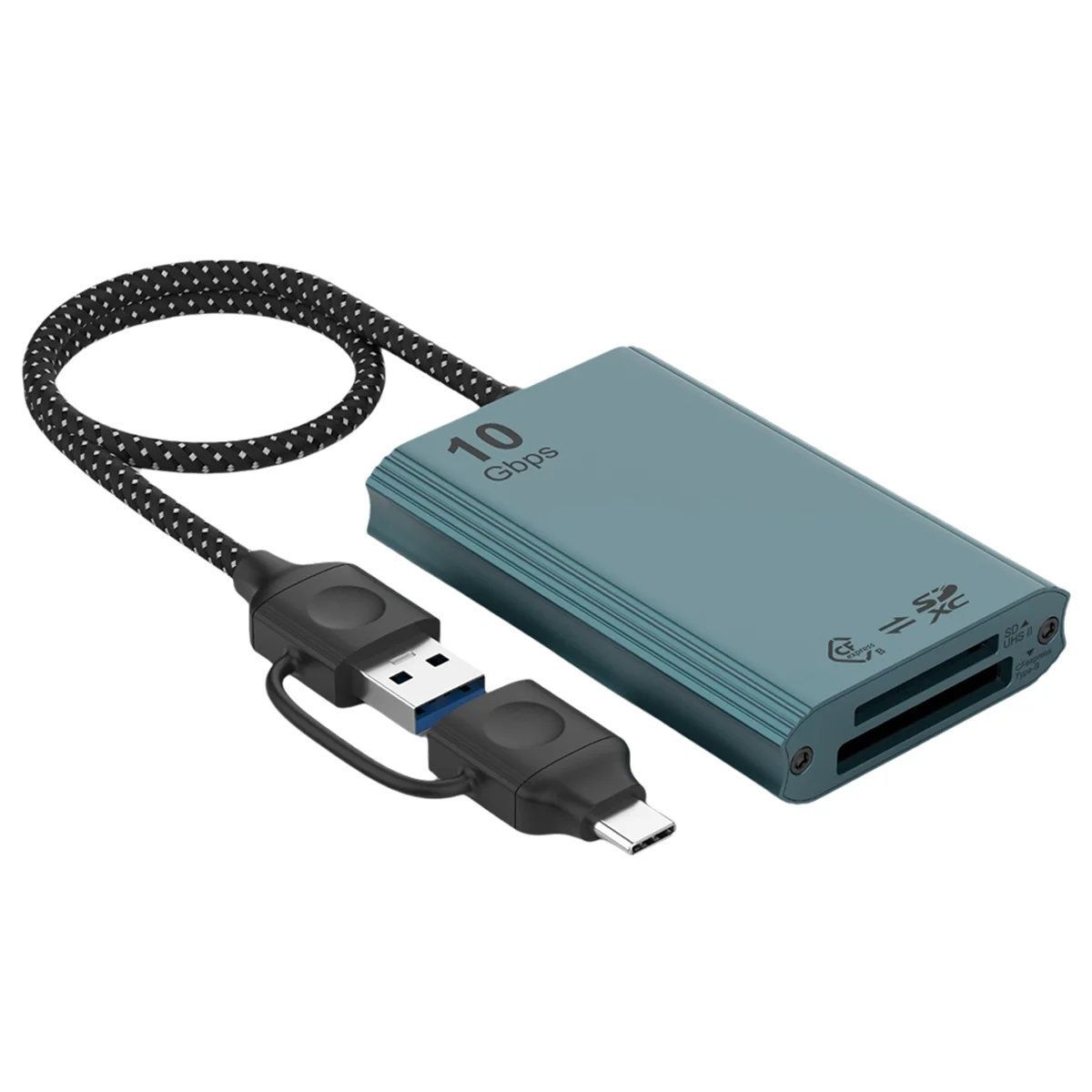 Lecteur de carte mémoire à double emplacement ATYP CFexpress Type B et SD, 10Gbps USB 3.2 Gen 2 Type B adaptateur CFexpress lecteur de carte mémoire B