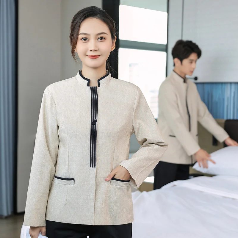 

Long Sleeve Cleaning Uniform for Hotel Rooms, Guesthouses, Property Management, Hospitals, and Shopping Mall FloorsPACleaner's A