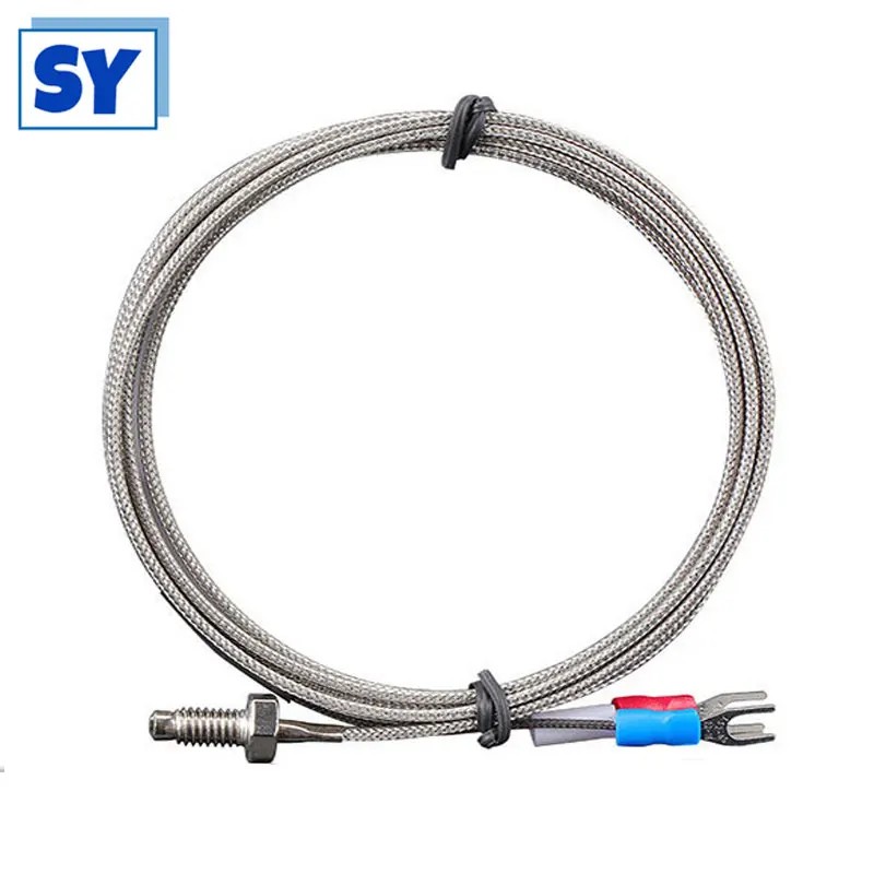 Thermocouple Thread M6 Screw Thermocouple Thread M6 Screw Temperature Sensor Probe for Industrial Temperature Controller 0-600°C