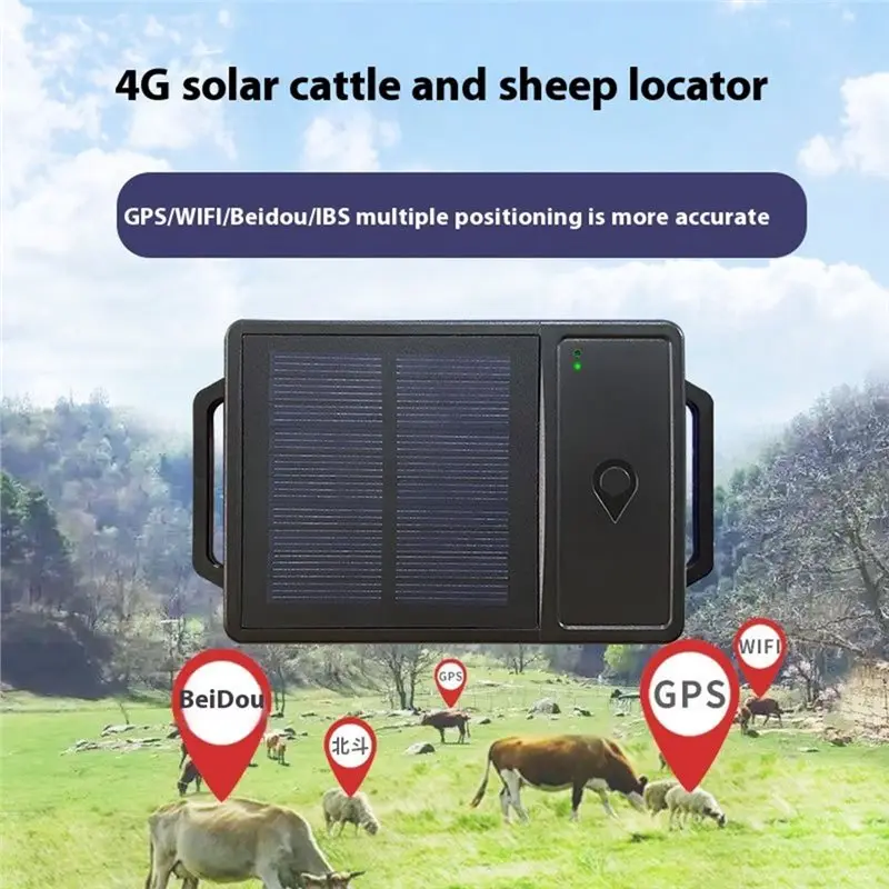 [NEW A09R!】 Animal Tracking IP67 Waterproof Pet Tracking Device 10000Mah For Sheep Cow Cattle Sports View