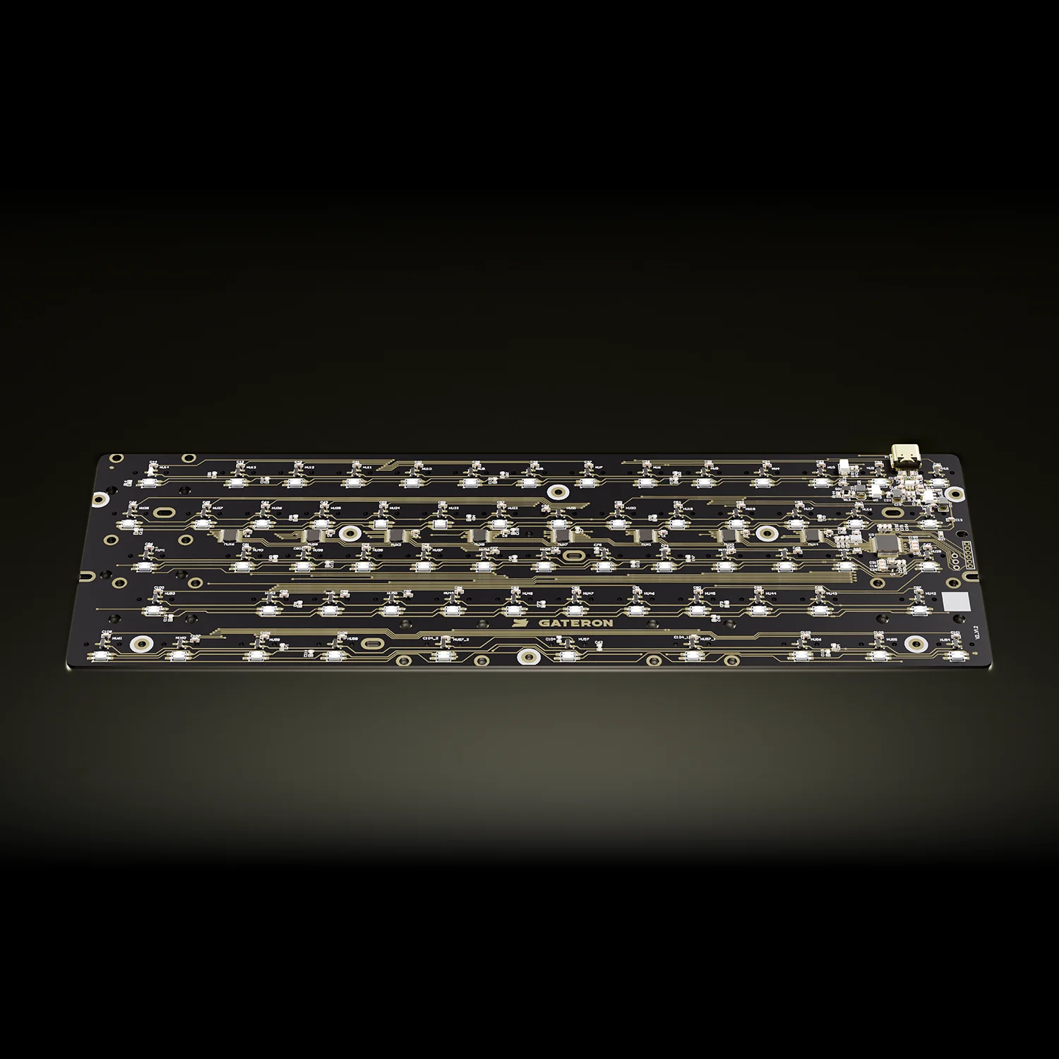 GATERON GT60 PRO+ Magnetic Keyboard PCB for 60% Layout, Magnetic Jade Series Exclusive, Rapid trigger for Customized Keyboard