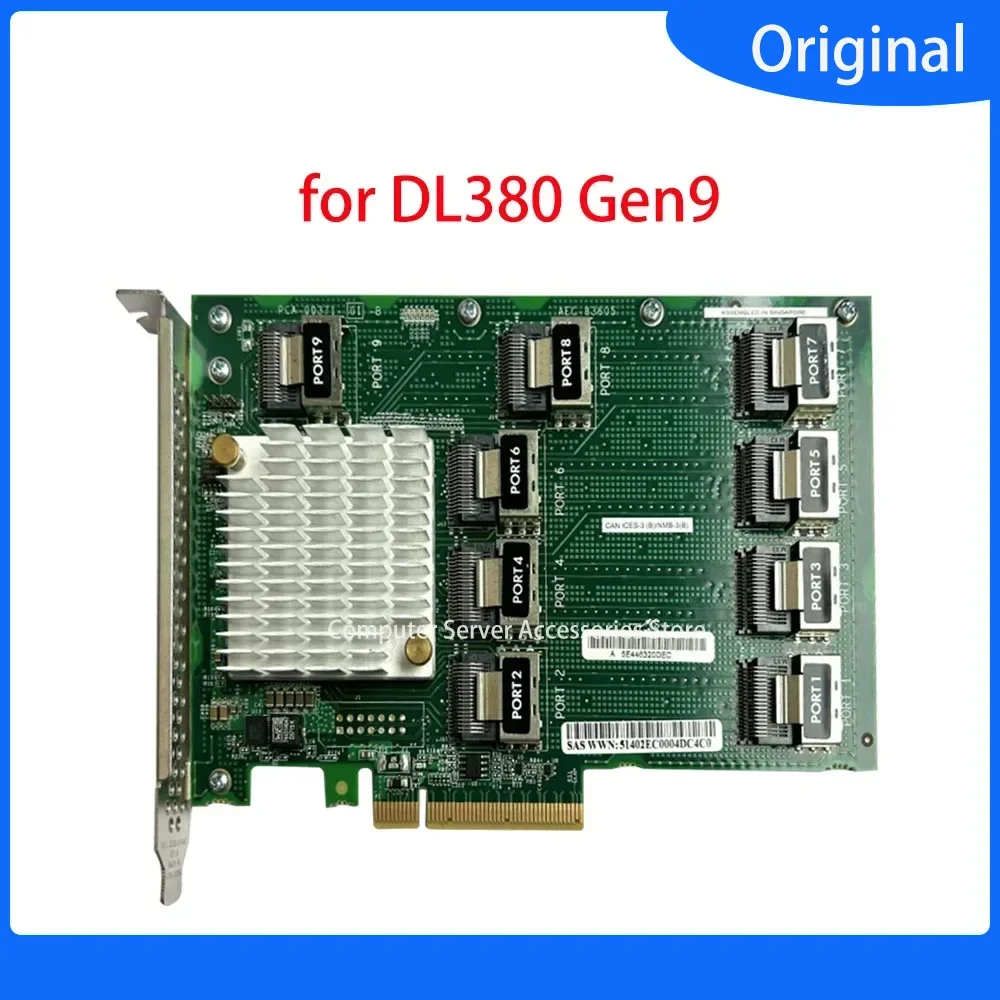 Original 761879-001 36Ports 12GB SAS Expansion Board 12GB SAS for HP DL380 Gen9 Controller Crad 36 Port 727252-001 AEC-83605