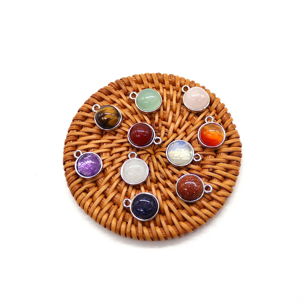 Hemispherical Natural Stone Charm Fine Smooth Luster Minimalist Elegant Light‑luxury Vibe Understated Luxury Pendant Accessory
