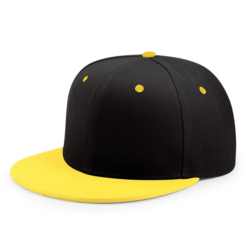 1 hat can be printed with logo embroidery print men's truck driver hat flat brim hat custom street hip hop flat brim hat