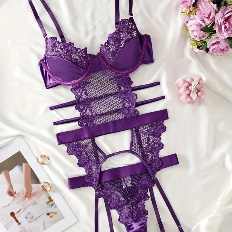 

Sexy 3-Piece Set Rabbit Women's Lace Underwear and Bedding Accessories Naughty Comfortable and Attractive Lingerie Sexy Costumes
