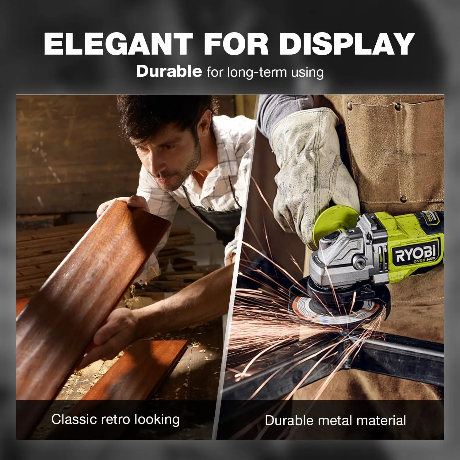 Fishing Rod Holder for Garage Storage, Holds Up to 10 Rods and Gear