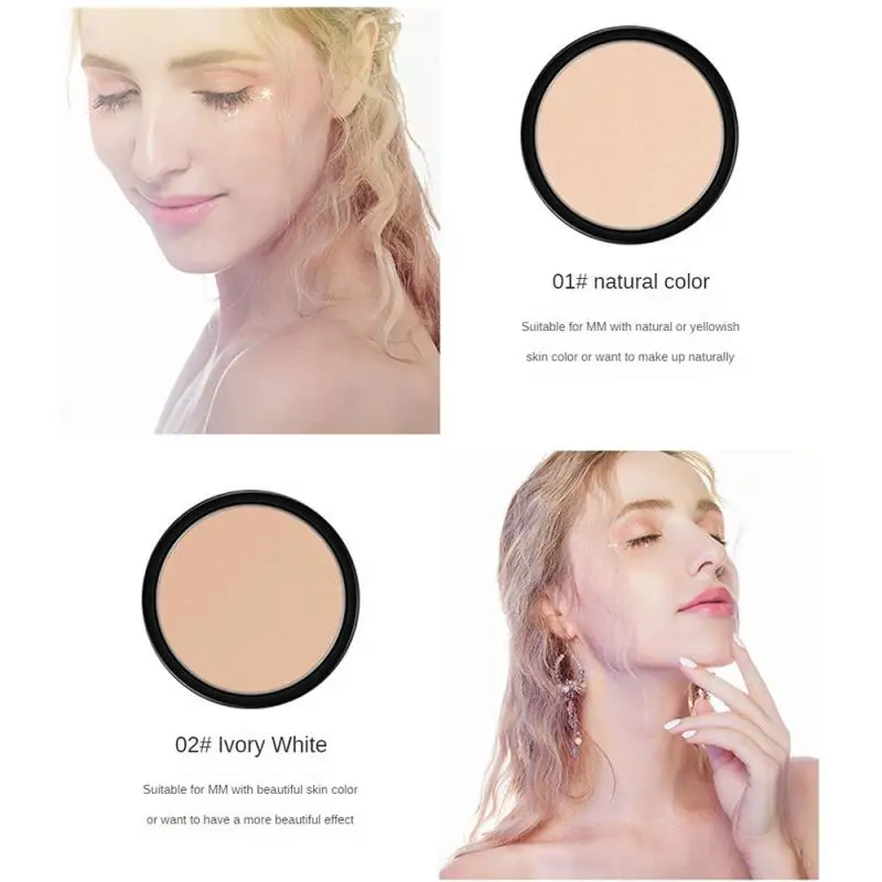 Velvet Matte Honey Pressed Powder Lightweight Breathable Setting Powder Oil Control Long Lasting Waterproof Facial Makeup Powder