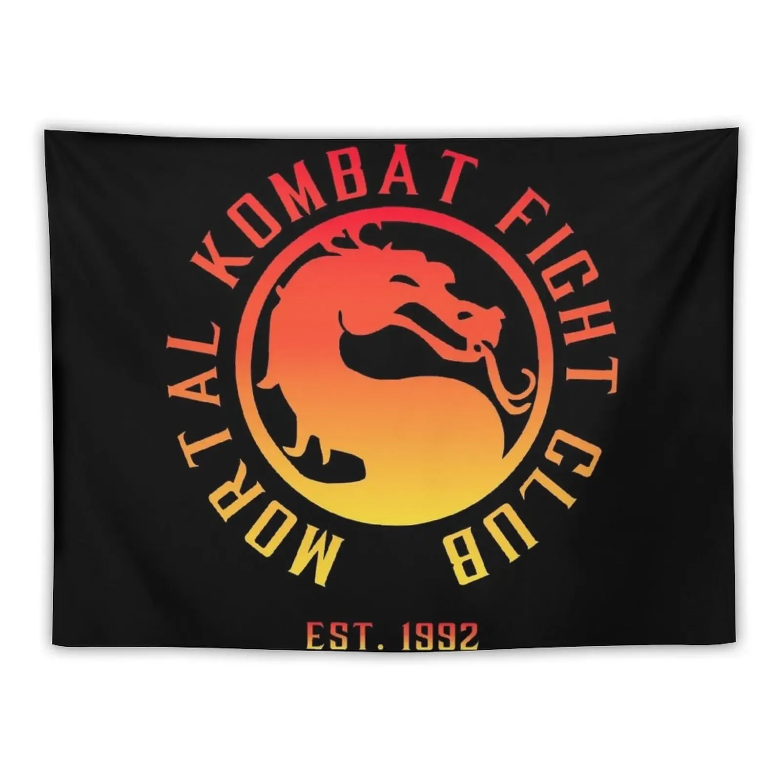 

Mortal Kombat Fight Club | Mortal Kombat 11 | Clean Color Logo Tapestry Decor For Bedroom Things To The Room Tapestry