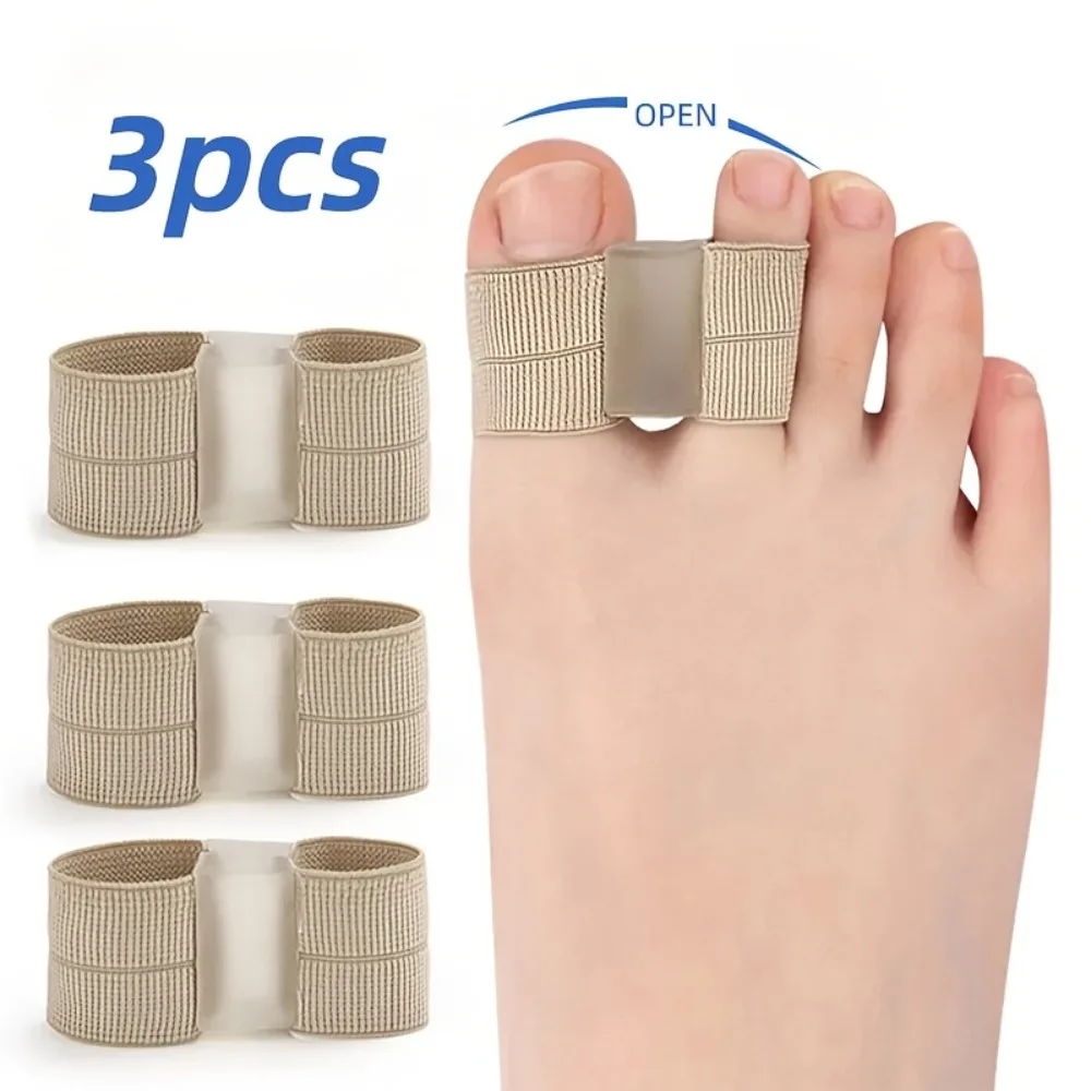 3pcs Toe Separators - Soft, Skin-Friendly, Breathable Foot Cushion Toe Protectors - Securely Conforms to Foot Contours