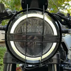 2023 2024 For Husqvarna Svartpilen 401 250 2018 2019 2020 2021 2022 Headlight HeadLight Guard Protector Cover Protection Grille