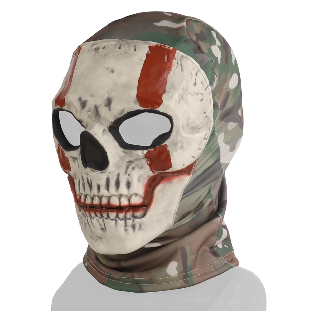 Tactics chasse accesorios tacticos COD Headwear Ghost Skull Mask Halloween Performance Party Disguise Prop Helmet Funda Para