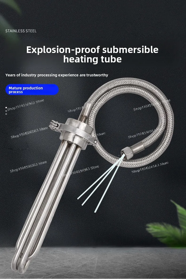 Industrial Explosion-Proof Heating Rod, High Power Immersion Heater for Tank