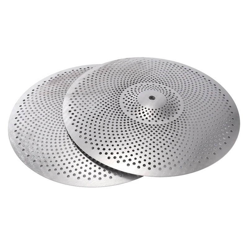 1 SET Silent Cymbals Weak Sound Silencing Cymbals 14/14/16/18 Inch Four Piece Set Of Cymbals