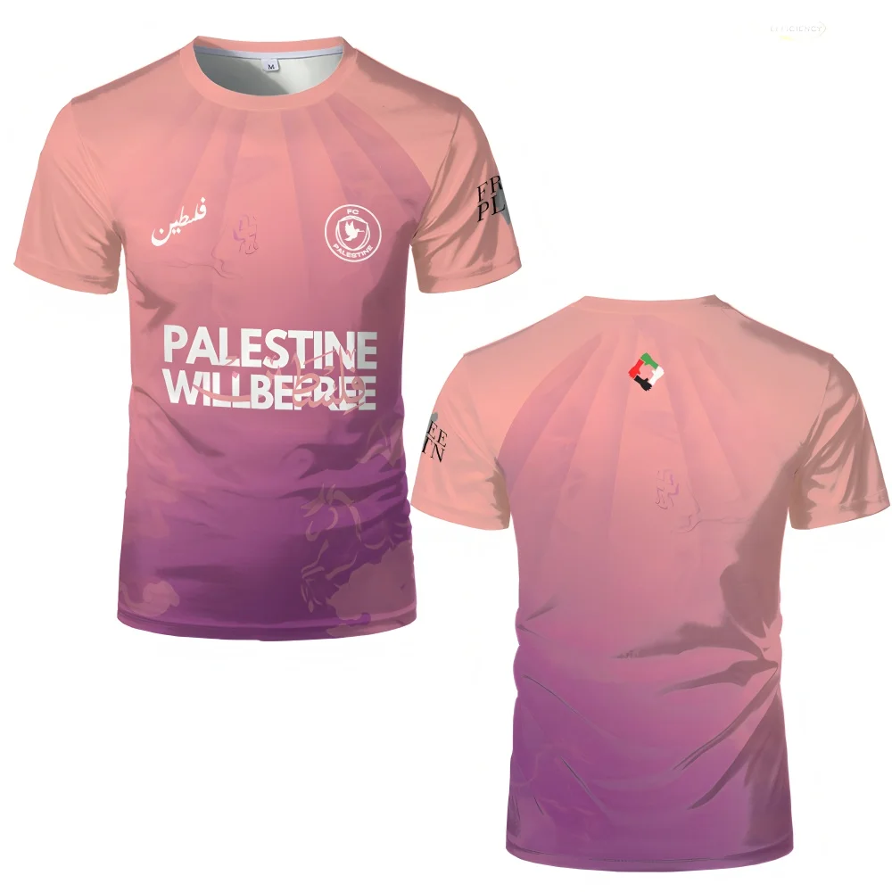 

New Men's Football T-shirt Sports Short Sleeved Comfortable Breathable Sports Graphic 2026 Football Jersey Beach T-shirt