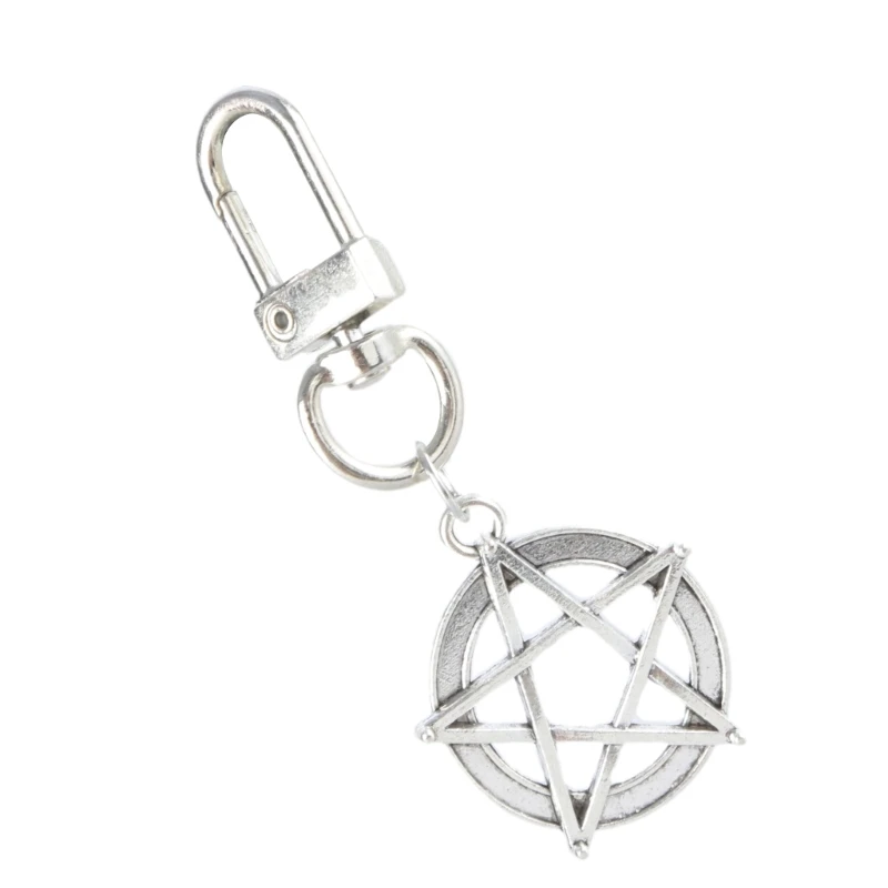 Multipurpose Hollow Star Keychain in Elegant Color Versatile Sturdy Alloy Fashion Accessory for Daily Use Casual Wear