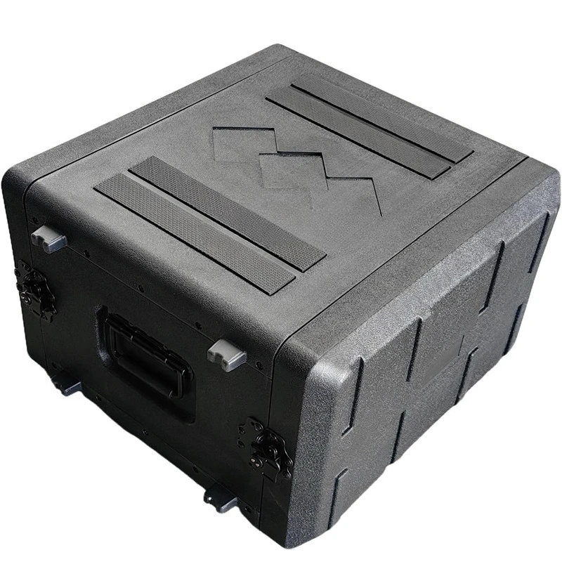 

New PE plastic portable air case medium and deep 390-2U3U4U6U microphone digital power amplifier sequencer cabinet