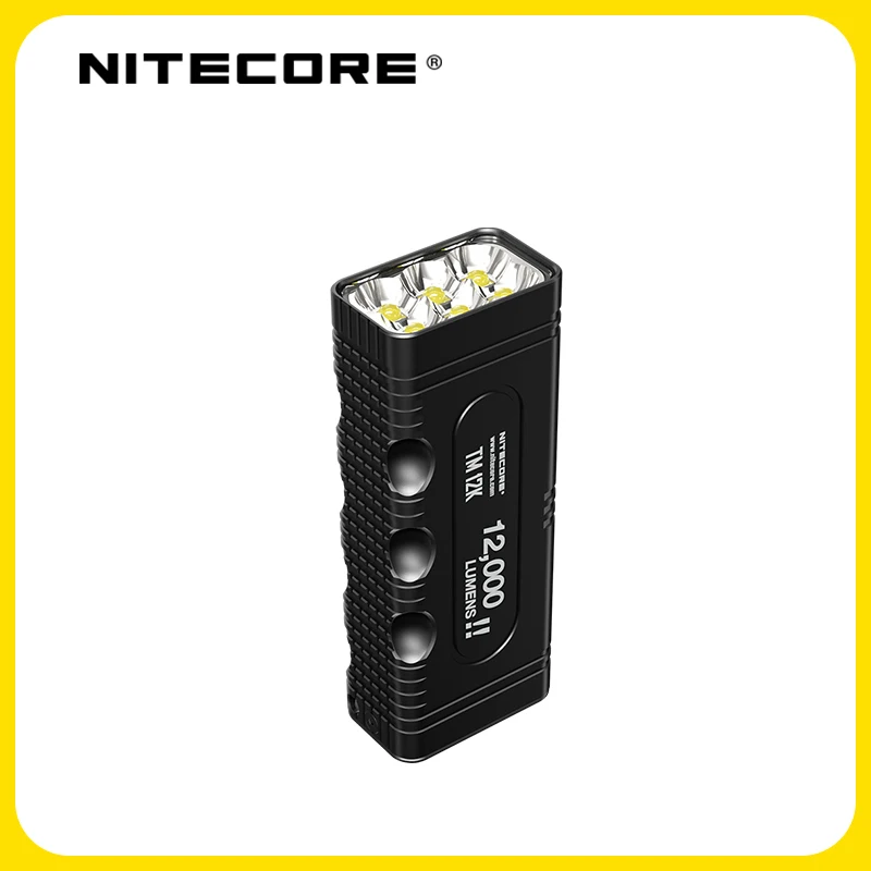 NITECORE TM12K Flashlight HIGH Brightness Waterproof Hunting Torch 12000 Lumens USB-C Rechargeable Tactical