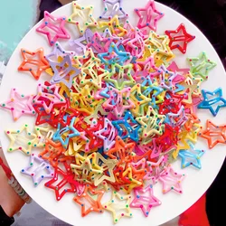 KYDZSW 10pcs/set Cute Polka Dots Colorful Star Hair Clips For Girls Children Lovely Hair Decorate Hairpins Kids Hair Accessories