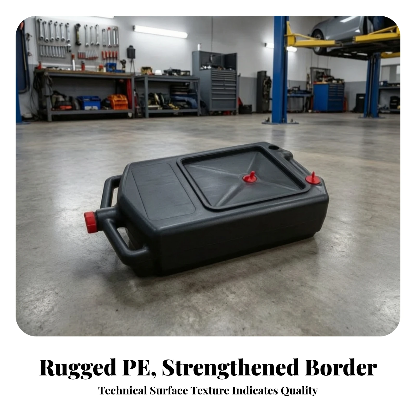 Oil Drain Pan 8L Oil Drain Pan with Cap Container Rigid Sturdy for Mechanics, Garage, Workshop